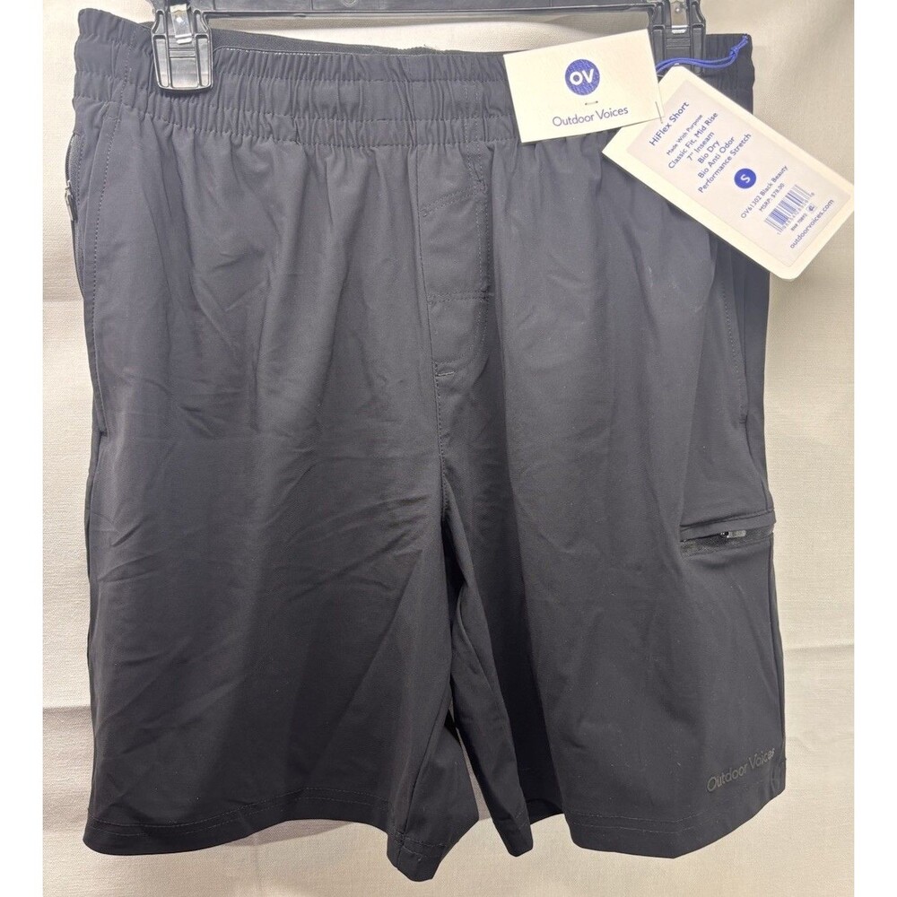 Outdoor Voices HiFlex Shorts Women’s Size Small Black Athletic Workout NWT